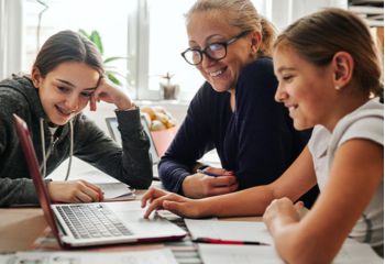 This is a group of girls are enjoying at School